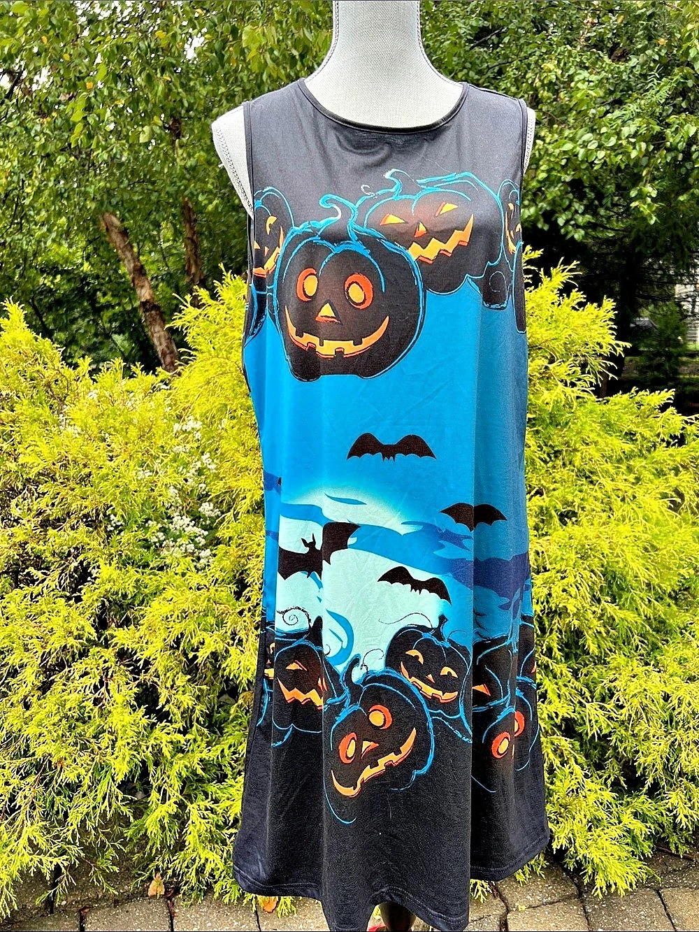 Halloween Pumpkin Maxi Dress XXL Like New